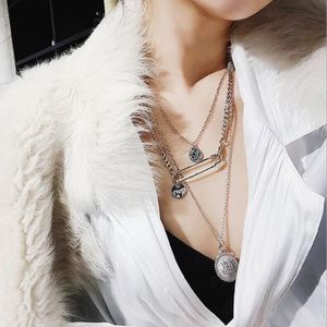 smycken tröja halsbandsmynt pendelle mode lång halsband unik hel för kvinnor mode3169