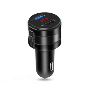 Upgrade FM Transmitter Modulator Car Wireless Bluetooth 3.1A USB Fast Charger Auto Aux Radio Mp3 Player Music Hands Free Car Kit