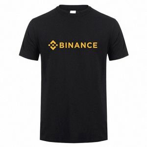 Binance T Shirt Crypto Uomo Casual Tees Cott Manica corta Cool Top Tshirt OZ-421 P06z #
