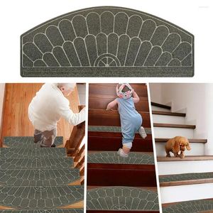 Carpets Stair Safety Pad Tread Self-adhesive Treads Carpet Covers For Wooden Stairs Soft Grip Strip Stairway Pads