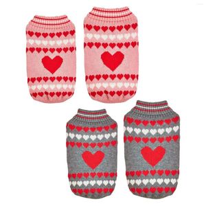 Hundkläder Pullover Turtleneck Holiday Pet Knit Tröja Knitwear