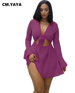 CMYAYA S-2xl Spring Mini Dress Women Bodycon Bodycon Night Club Party Bandage Street Beach Sukienki Vestidos 240323