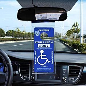 Förvaringspåsar skydd Parkering tillstånd täcker handikapphållare arrangör plakatskydd
