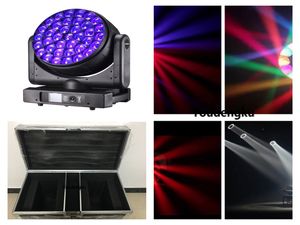 2 Stück mit Flycase Perfektes Bühnenlicht 37x40W RGBW 4in1 K20 Zoom Big Bee Eye 1550W LED Wash Beam Zoom Moving Head Licht