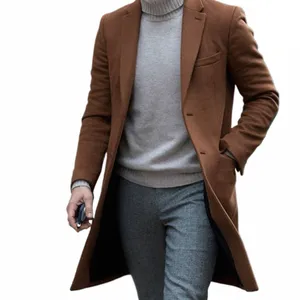 Męskie Trench Coats Classic Blazers for Men Blazers Luksusowy projektant jesienny i zimowy płaszcz męski garnitur LG Płaszcz Elegancki odzież męska American Man# Z240606