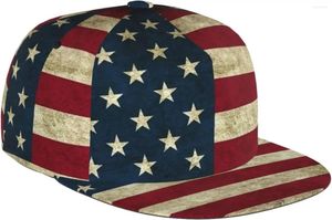 Top kapakları Amerikan bayrağı vatansever ABD deseni düz fatura şapka unisex snapback beyzbol şapkası hip hop stil vizör boş ayarlanabilir