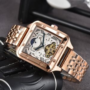 Men Womens Watch Square tank Watches Designer Diamond Watches Automatic machinery Movement Stainless Steel Bracelet Sapphire Glass Watrproof wristwatches #1234