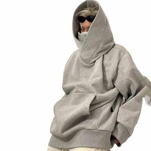 Chic Men Hoodie Hooded Keep Warm Turtleeck Neck Protecti Winter Hoodie A6rc#