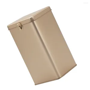 Aufbewahrungsflaschen Metallbehälter Weißblechboxen mit Deckel Candy Bin Box Organizer Classified Case für