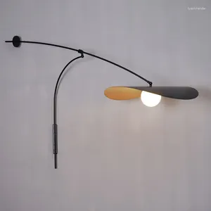 Lampy ścienne Latarn Sconces światła Gakenak Długie sypialnia Dekoracja do czytania szkła