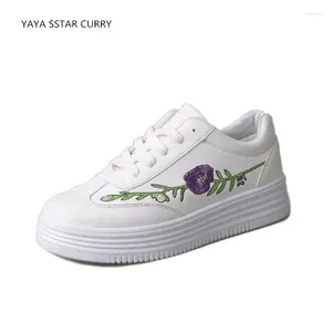 Walking Shoes Yaya Sstar Curry White Women's 2024 Sports Wild Flat Students