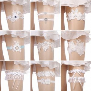 Efily Bridal Lace Garter Wedding Acciories Rhineste Crystal Fr Embroidery Bride Garter Suspenders for Party Dres Gift Y67a＃