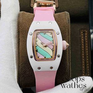 часы дизайнерские мужские часы механизм автоматический роскошный хлопок Candy индивидуальный циферблат керамические женские часы Simple Trend Temp высокое качество