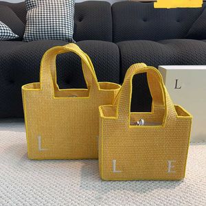 Palha tote verão praia saco ráfias designer saco casual grandes bolsas de viagem mulheres homens compras tote sacos mensageiro bolsa 240329