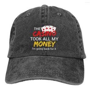 Ball Caps Pure Color Dad Hats The Casino Took All My Money I'm Going Back For It Women's Hat Sun Visor Baseball Poker Peaked Cap