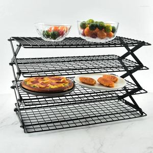 Kitchen Storage Outdoor Camping Iron Art Shelving Portable Rack Picnic Foldable Table