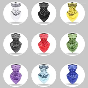 Bandanas Triangle Scarf Face Shield Earloop Balaclava Mask Bicycle Breathable Cycling Hiking Protection Men Outdoors Sport