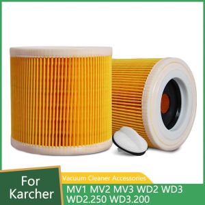 Schaar Hepa Filter for Karcher Vacuum Cleaners Parts Cartridge Dust Filters Wd2.250 Wd3.200 Mv2 Mv3 Wd3 Karcher Replacement Accessories