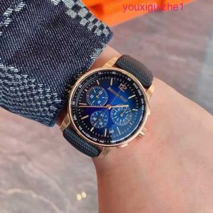 Лучшие наручные часы AP Epi CODE 11.59 Series 26393OR Розовое золото Дымчатая синяя пластина Мужские модные часы для отдыха Бизнес Спортивные часы с хронографом