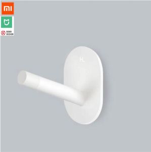 Controle 3pcs xiaomi mijia hl pequenos ganchos multifuncionais adesivos/gancho de esfregão de parede Gancho de banheiro forte ganchos de parede de cozinha 3 kg de carga máxima