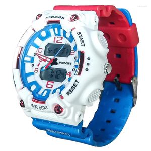Relógios de pulso multifuncionais relógios eletrônicos homens marca original impermeável digital esporte masculino relógio de mão moda pulseira de silicone