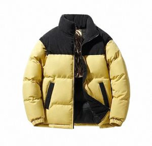 winter luxury padded coat men's short black gold fi patchwork m down jacket men's and women's sports cam ski jacket I3hS#