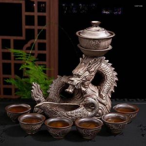 TeAware Setleri Xiaglong Otomatik Çay Seti Yapımcı Teapot Hediyesi