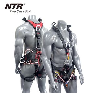 Full Body Mountaineering Safety Belt Professional Rock Climbing Harness Aerial Work Protection Survival Equipment 240320