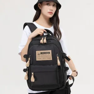 School Bags 2024 Schoolbags College Students High Girls Boys Backpacks Minimalist Load Reduction Large Capacity