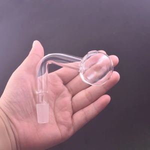 10st Big Size 4cm Ball Glass Oil Burner Pipe Bent Oil Bowl Adapter tjock rörrök Pipe Nail Burning Jumbo Rökning Accessorie LL