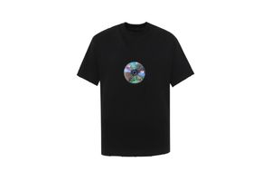 (Lightly machine washable) Washed and torn Valentine's Day Limited Edition Disc Short Sleeve T-Shirt. Oversized loose fit version of the Americas size.