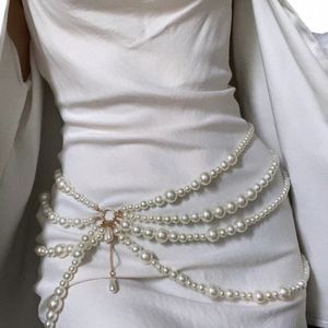 Pearl Belt Wedding Party Dr Luxury Designer Belts For Women Formal OCN DRES SES NOVIAS BRIDAL ACCORES SMYCKE C5UH#