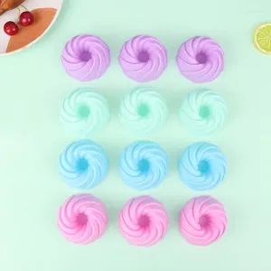 Pişirme Kalıpları 6 PCS Swirl Şekil Silikon Cupcake Astarları Bardaklar Yapışmaz Yeniden Kullanılabilir Diy Kek Puding Muffin Pasta Kalıp