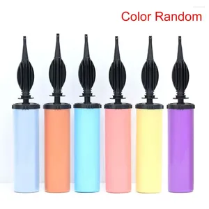 Party Decoration Plastic Balloon Pump High Quality Fast Inflatable Accessories Hand Push Air Color Random Inflator Tools Wedding