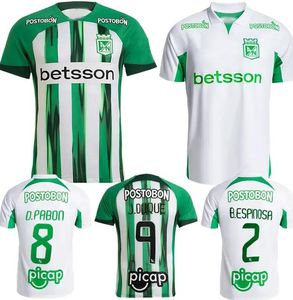 24-25 Atletico Nacional Medellin Fußballtrikots dhgate Rabatt Mode DesignPABON 8 DUQUE 9 JARLAN 10 MOSQUERA 15 CANDELO 19 tragen