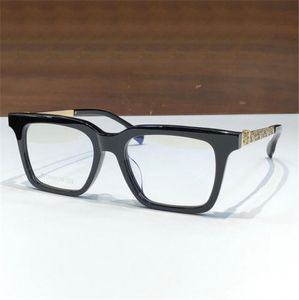 Ny modedesign Square Optical Glasses 8271 Acetatram Dragon Mönster Metalltempel Retro Generös stil Enkel och bekväm att bära glasögon