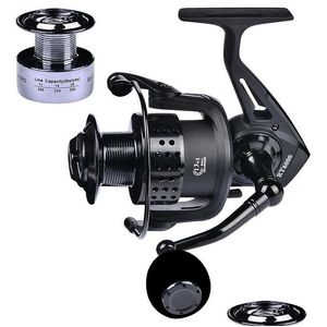 BAITCASTING REELS Double-Line Cup RT2000-7000 Series 13 1BB All Metal Rocker Arm Without Clearance Sea Fishing Tackle Reel Drop Delive Otsuk