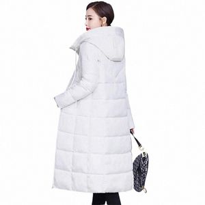 Kvinnor ner Cott Coat X-LG Parkas Hooded Cott-Padded Coat Thicken Warm Jacket Female Snow Wear Outwear 2024 New Winter 32E1#