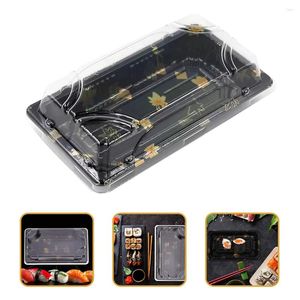 Установите контейнеры 50 комплектов Sushi Supply Food Container.