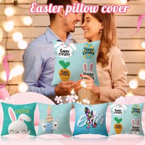 Pillow Cover Easter Cute Case Decoration Toss Pillows