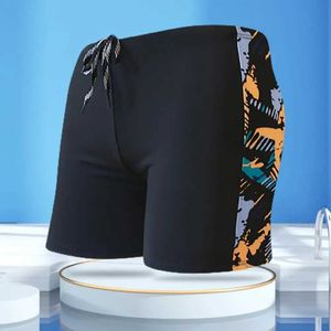 Pantaloncini da uomo Costume da bagno da uomo con elastico in vita neutro e costume da bagno stile tirante interno J240328