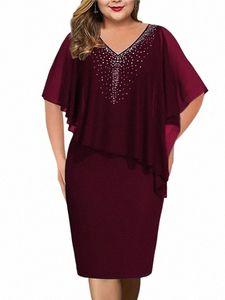 Summer Plus size Letni Fi GOMD DR DR DR SIDY WOMEN WSPOLNY KRÓTKOWY SKRÓTNY Ołówek Dr elegancki dojeżdżający do pracy Dr M7ps#