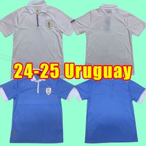 Player Fans version 2024 2025 Uruguay Soccer Jerseys national team E.CAVANI D.NUNEZ F.VALVERDE G.DE ARRASCAETA R.ARAUJO G.VARELA L.SUAREZ football full set kids