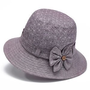 Orta yaşlı ve yaşlı kova şapkası kadın bahar ve sonbahar güneş gölgelendirme şapkası büyükanne havzası Panamaian kadın gün batımı desen şapka 240329