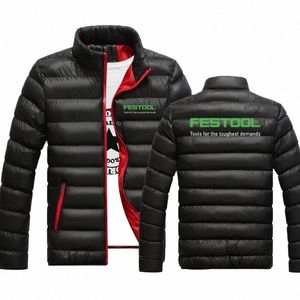 2024 outono e inverno masculino mais novo Festool ferramentas casual acolchoado harajuku zíper jaquetas casacos cott moletom quente mans tops o2M7 #