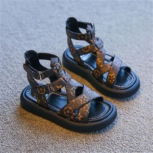 kids Sneakers Fashion Girls sandals Roman shoes Children Open toe Sandals slipper Casual Princess Shoes Soft Sole Beach Slides