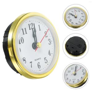 Clocks Accessories Clock Head Insert With Movement Round Inserts Quartz Simple Mini Miniature Mechanism Replacement