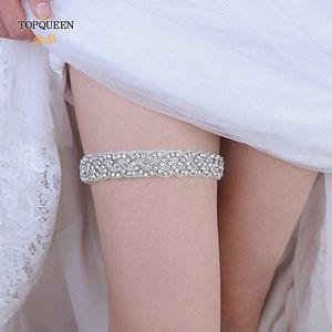 topqueen S216-D Fahi Sexy Wedding Lace Garter Belt Girl Rhineste Party Bridal Women Lingerie Cosplay Leg Ring Suspender y46P#