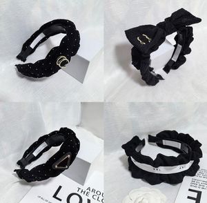 Fashion Letter Headband Wide Edge Designer Cross Knotted Hairhoop Headbands or Women Outdoor Headwear Hair Clip