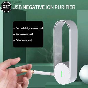 Air Purifiers USB Anionic Air Purifier Household Air Purifier Filter Car Air Purifier Odor and Smoke Removal Purification Air SilenceY240329